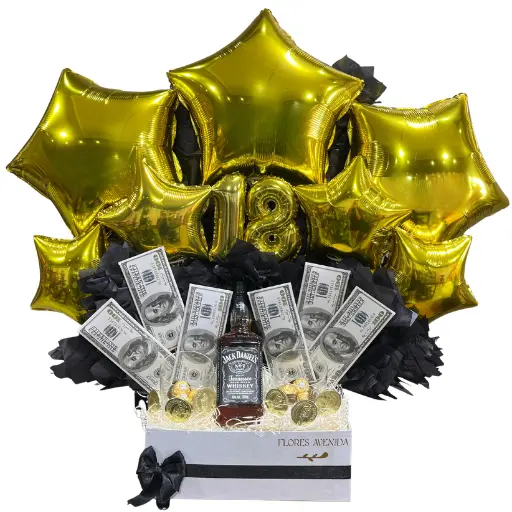 Caja box 18 años jack daniels gold